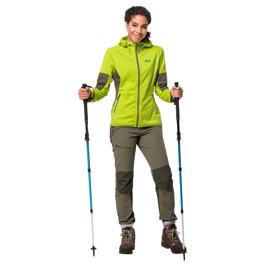 Jack Wolfskin HYDRO à Capuche II Vestes Femme Vert Clair - CUQSEPJ-12